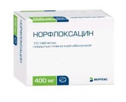 Норфлоксацин табл. п/о пленочной 400 мг 10 шт.