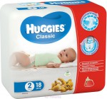 Подгузники, Huggies (Хаггис) 3-6 кг р. 2 №18 классик мини