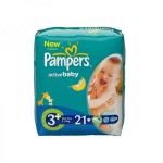 Подгузники, Pampers (Памперс) 5-10 кг р. 3 №21 актив беби миди плюс