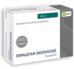 Пирацетам Оболенское, табл. п/о пленочной 400 мг №20