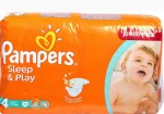 Подгузники, Pampers (Памперс) 8-14 кг р. 4 №68 Слип энд Плэй макси с ромашкой